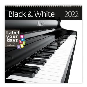 Wall calendar Black & White 2022