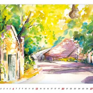 Wall calendar Watercolour Scenery 2022 March