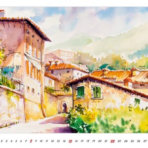 Wall calendar Watercolour Scenery 2022 May