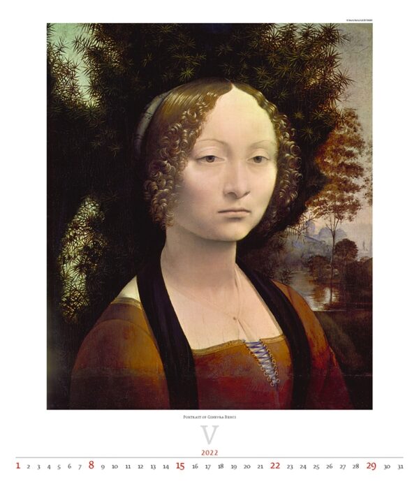 Art calendar Leonardo da Vinci 2022 May