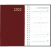 Diary Visuplan comb bound 2022 Burgundy