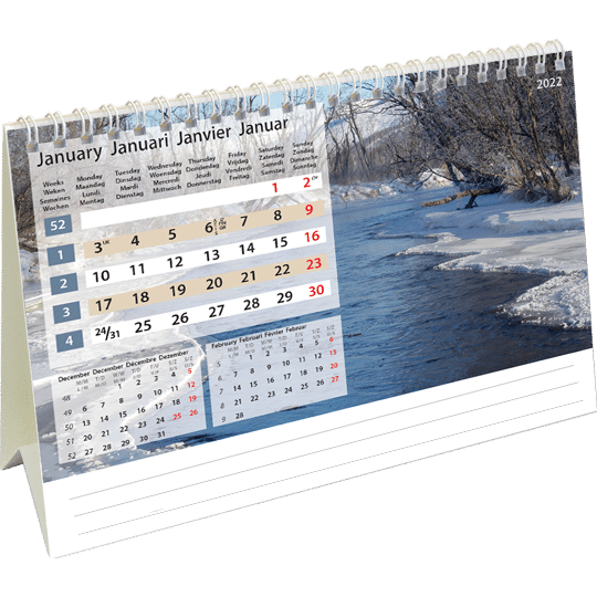 Desk calendar Daydreams 2022 January