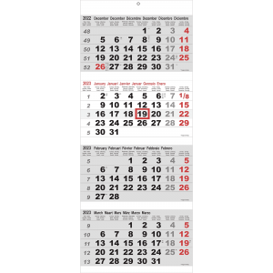 Shipping calendar 4 months Maxi 2023