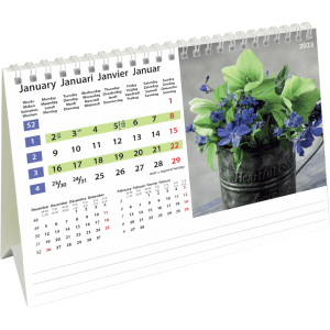 Desk calendar Flowers 2023 - January