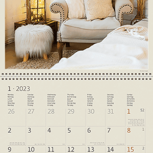 Calendar Hygge 2023 - January