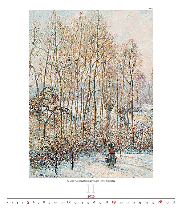 Calendar Art Impressionism 2023 - February