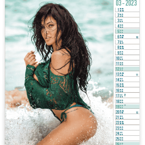 Calendar pin-up Tropical Girls 2023 - March