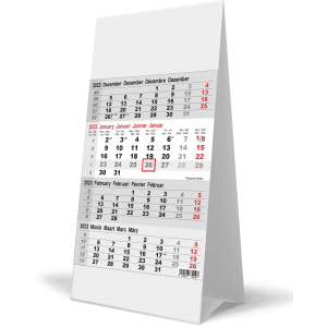 Desk calendar 4 months 2023