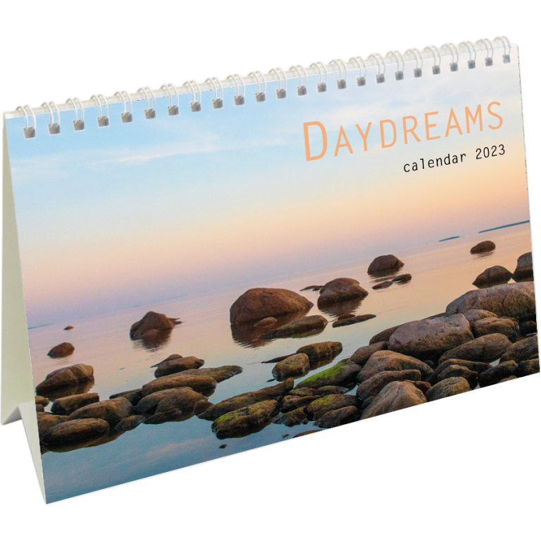 Desk calendar Belgium 2024