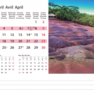 Desk calendar Destinations 2023- April