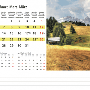 Desk calendar Destinations 2023 - March