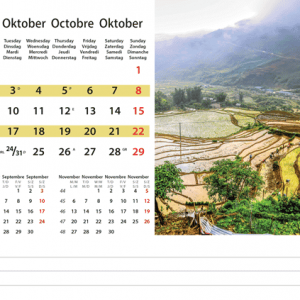 Desk calendar Destinations 2023 - October