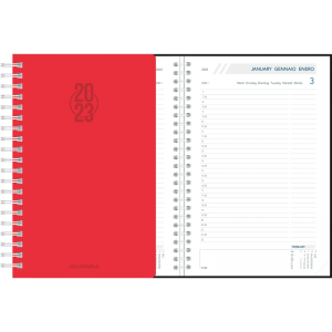Diary Daily wire-o red 2023