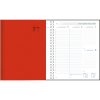 Diary Plan-a-week comb bound 2023 red