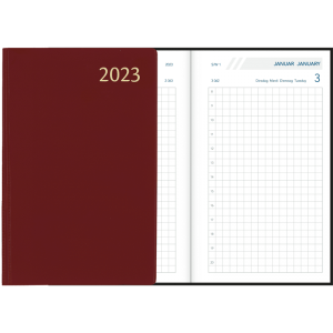 Diary Technica 2023 Burgundy