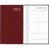 Diary Visuplan comb bound 2023 burgundy