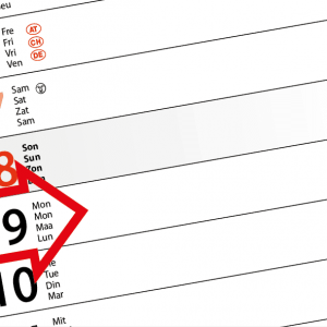 Slim line calendar Midi 2023 Detail