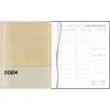 Diary Plan-a-week 2024 casebound - beige