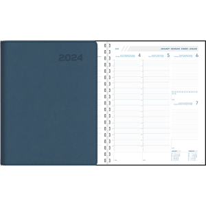 Diary Plan-a-week 2024 perl - blue
