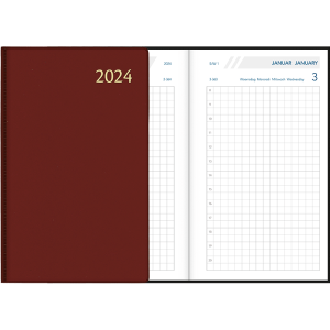 Diary Technica 2024 - Burgundy