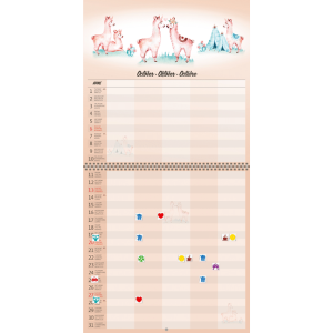 Wall calendar Family planner 2024 - October