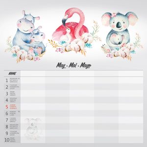 Wall calendar Family planner 2024 - May