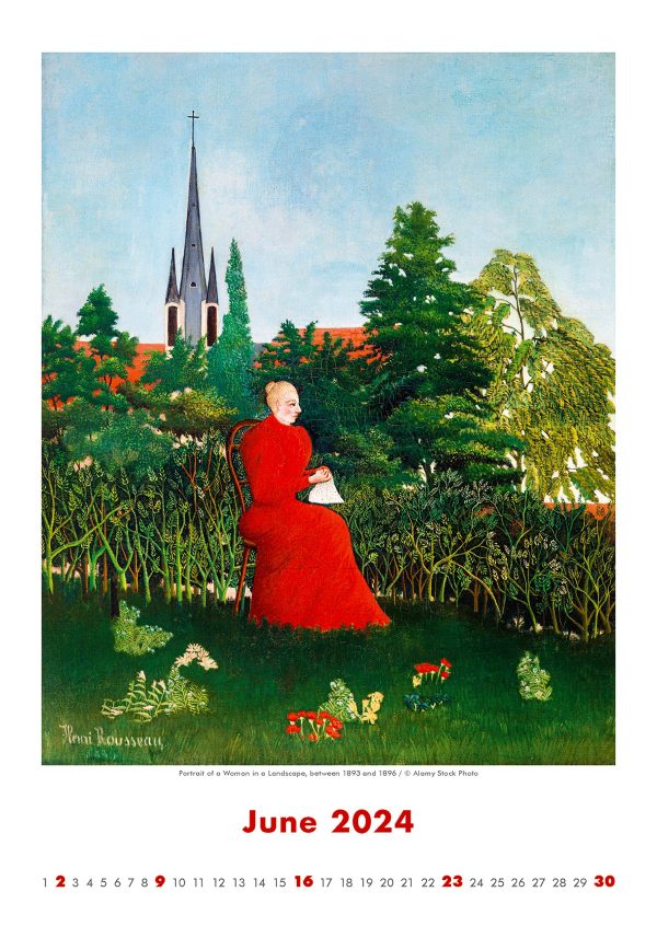 Calendar Art Naive - Henri Rousseau 2024 - Juin