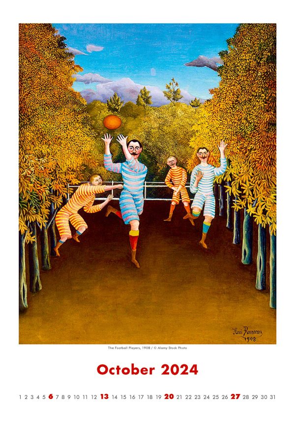 Calendar Art Naive - Henri Rousseau 2024 - October