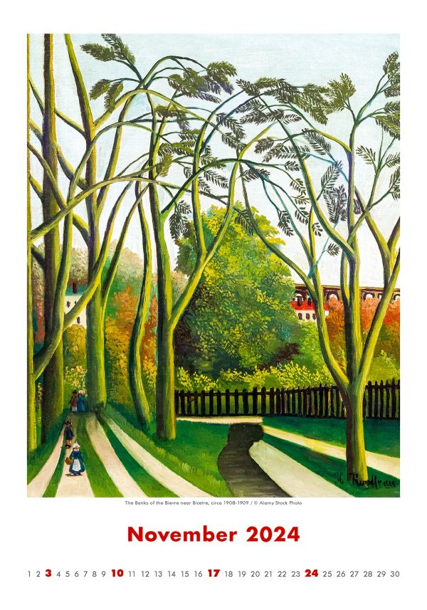Calendar Art Naive - Henri Rousseau 2024 - November