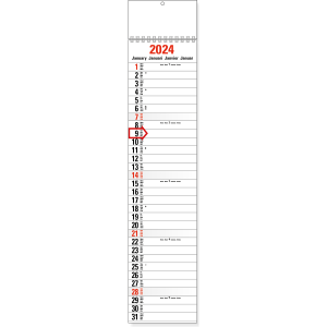 Slim line calendar XL 2024