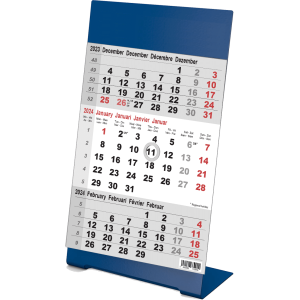 Desk calendar Color blue 2024