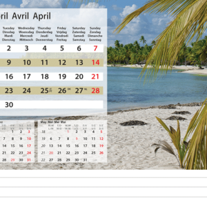 Desk calendar Serenity 2024 - April