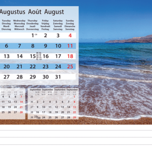 Desk calendar Serenity 2024 - August