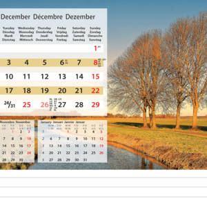 Desk calendar Serenity 2024 - December