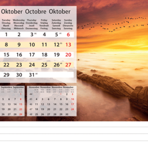 Desk calendar Serenity 2024 - October