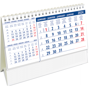Desk calendar Belgium 2024