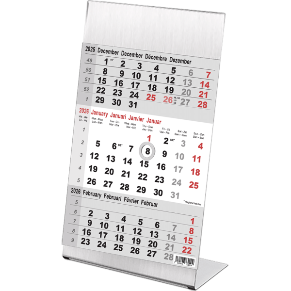 Desk calendar Steel 2026