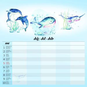 Wall calendar Family Planner 2026 - July detail