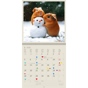 Wall calendar Little Fun 2026 - January