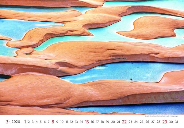 Wall calendar National Parks 2026 - March