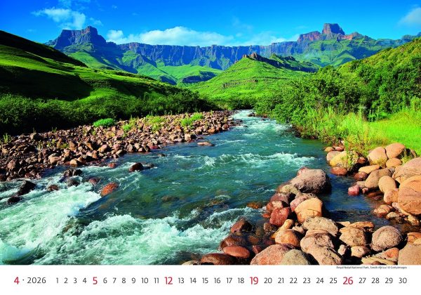 Wall calendar National Parks 2026 - April