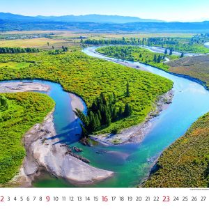Wall calendar National Parks 2026 - August