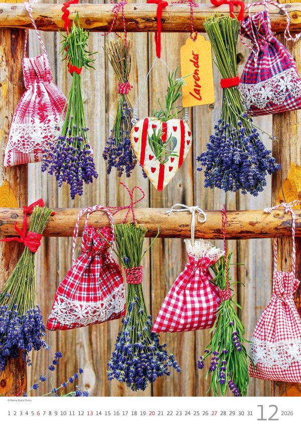 Wall calendar Provence 2026 - December