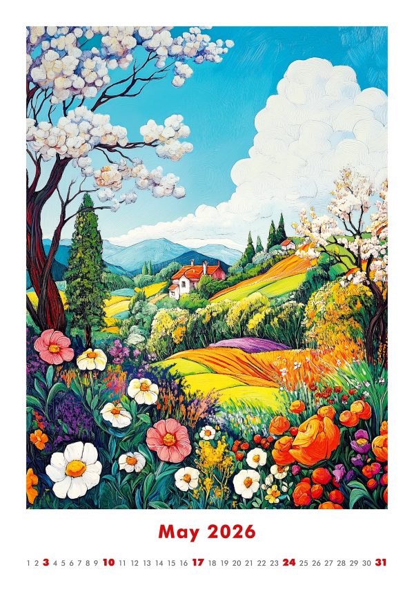 Wall calendar Art Naive 2026 - May
