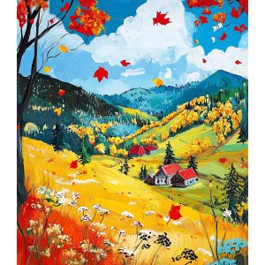 Wall calendar Art Naive 2026 - Oktober