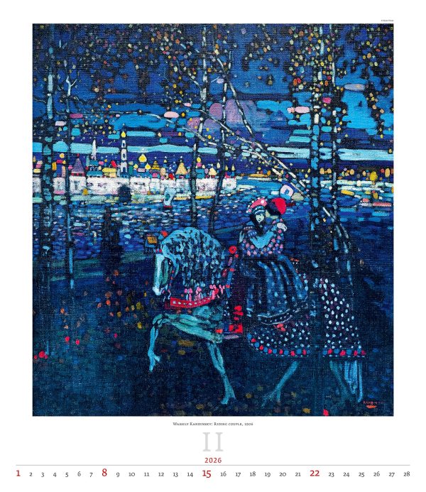 Art calendar Expressionism 2026 - February
