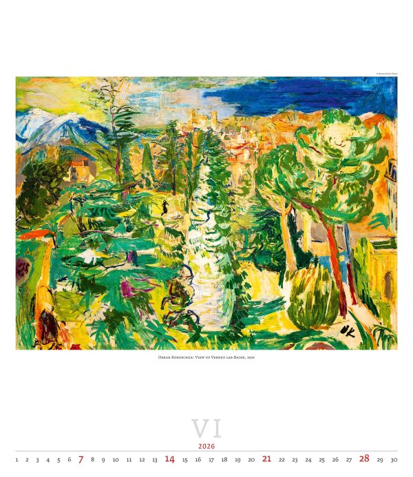 Art calendar Expressionism 2026 - June