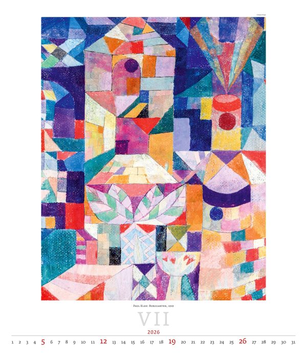 Art calendar Expressionism 2026 - July
