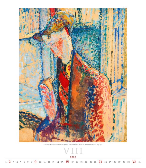 Art calendar Expressionism 2026 - August