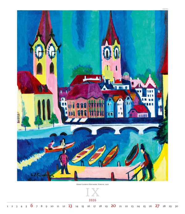 Art calendar Expressionism 2026 - September